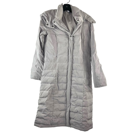 Garnet Hill Down Puffer Jacket in Grey - Picture 2 of 7